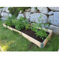 Orto quadrato in legno naturale 2640 x 600 mm
