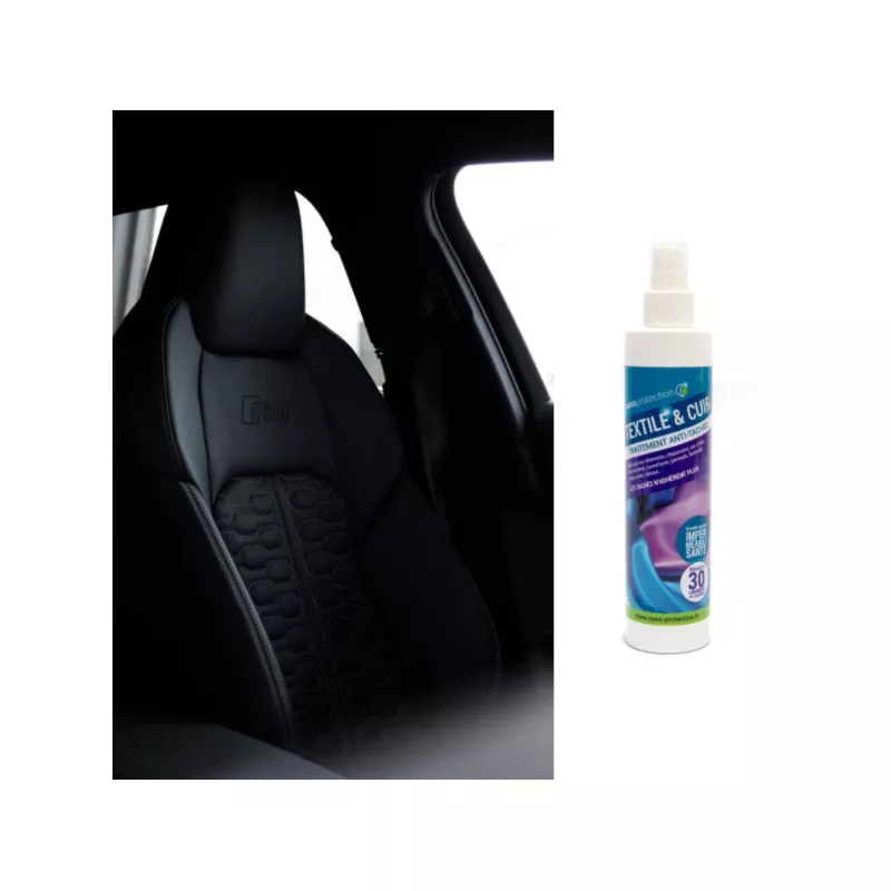 TEXTILE ET CUIR - Protection imperméable et anti taches pour sièges/capotes 1L