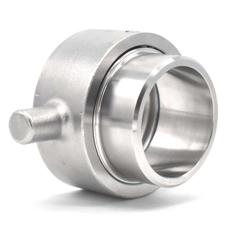 Racor S60x6 con tuerca giratoria en inox 316 para soldar Racor S60x6 con tuerca giratoria en inox 316 para soldar