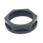 Gegenmutter Innengewinde mit Flansch aus HDPE Gegenmutter Innengewinde mit Flansch aus HDPE