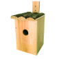 Wooden ROITELET nest box with water drain hole