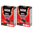 Set di 2 scatole Raticide Rats & Mouse - Pat'Bait Resistant species, scatola da 150grs (15x10grs)