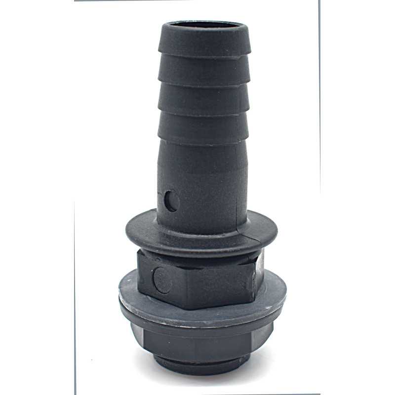 Troppo Pieno bocchettone dritto scanalato 25mm Troppo Pieno bocchettone dritto scanalato 25mm