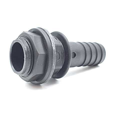 Troppo Pieno bocchettone dritto scanalato 25mm