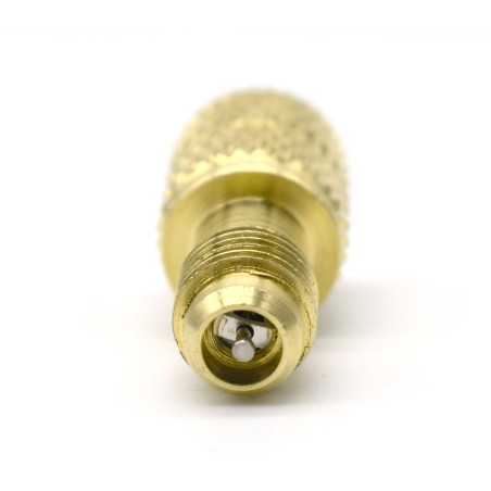 Fitting männlich 1/4'' SAE - Weiblich 5/16'' aus Messing für R410