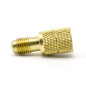 Male 1/4'' SAE - Female 5/16'' Brass Fitting for R410 Male 1/4'' SAE - Female 5/16'' Brass Fitting for R410
