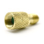 Male 1/4'' SAE - Female 5/16'' Brass Fitting for R410 Male 1/4'' SAE - Female 5/16'' Brass Fitting for R410