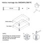 Orto in legno naturale quadrato 1200x1200mm altezza 390mm Orto in legno naturale quadrato 1200x1200mm altezza 390mm