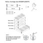 Composter scalabile in legno naturale da 570 litri Composter scalabile in legno naturale da 570 litri