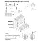 Composter scalabile in legno naturale da 192 litri da 800x600 mm