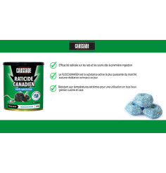 Caussade - Raticide Canadien 12x25grs - FLOCOUMAFEN