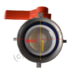 Product sheet Butterfly Valve Type A 2 Inch with Floating Nut 75mm