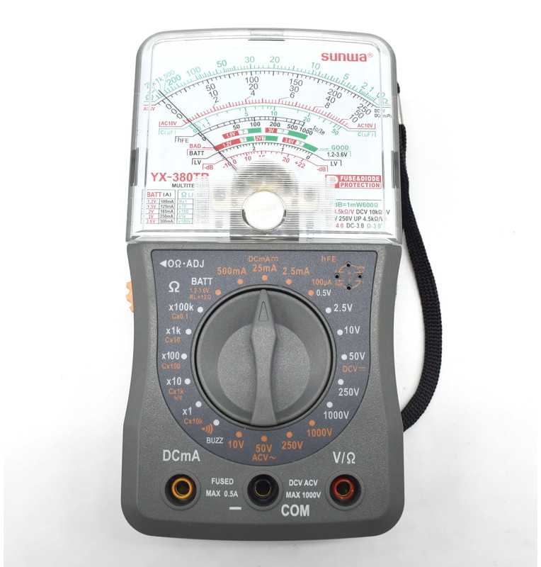 Multimètre analogique SUNWA YX-380TR multimetre ohmmetre amperemetre