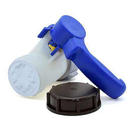 Válvula Mariposa S60x6 Tuerca Aluminio - IBC 1000L | Multitanks
