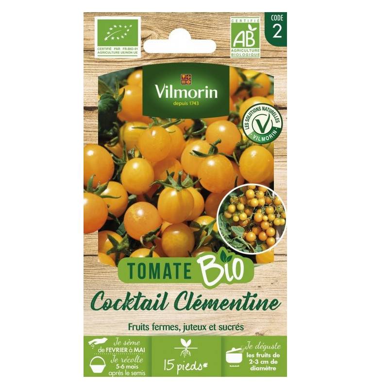 Sachet de graine de tomate 5 variétés certifié AB