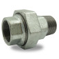Unión en fundición maleable con alcance cónico macho y hembra galvanizado - Sello fiable y resistente Unión en fundición maleable con alcance cónico macho y hembra galvanizado - Sello fiable y resistente