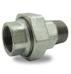 Union in malleable cast iron with galvanized male and female conical reach - Reliable and resistant seal