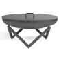 Garden brazier in SANTIAGO steel from 60 to 100cm in diameter with high quality finish