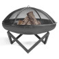 Garden brazier in SANTIAGO steel from 60 to 100cm in diameter with high quality finish
