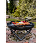 Garden brazier in SANTIAGO steel from 60 to 100cm in diameter with high quality finish