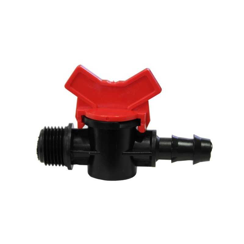 Mini Threaded Valve 3/4'' - Barbed 20mm