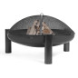 Garden brazier in PALMA steel from 60 to 100cm in diameter with high quality finish