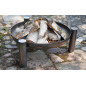 Garden brazier in PALMA steel from 60 to 100cm in diameter with high quality finish