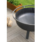 XXL PORT garden brazier in steel 80cm in diameter with high quality finish XXL PORT garden brazier in steel 80cm in diameter with high quality finish