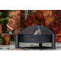 Garden brazier in HAITI steel from 60 to 80cm in diameter with high quality finish Garden brazier in HAITI steel from 60 to 80cm in diameter with high quality finish