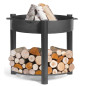 Raised garden brazier in steel MONTANA HIGH from 60 to 80cm in diameter with pyre