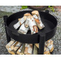 Raised garden brazier in steel MONTANA HIGH from 60 to 80cm in diameter with pyre