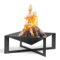 Garden brazier CUBA 70 x 70 cm in high quality steel