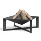 Garden brazier CUBA 70 x 70 cm in high quality steel