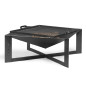 Garden brazier CUBA 70 x 70 cm in high quality steel