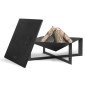 Garden brazier CUBA 70 x 70 cm in high quality steel