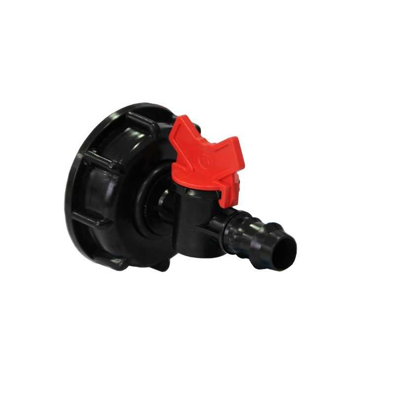 Raccordo con mini valvola scanalata 20mm maschio Raccordo con mini valvola scanalata 20mm maschio