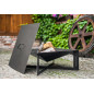 Garden brazier CUBA 70 x 70 cm in high quality steel