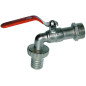 Rubinetto a sfera, Filettatura maschio 3/4 pollice passo gas, uscita 1'', raccordo maschio scanalato 19mm Rubinetto a sfera, Filettatura maschio 3/4 pollice passo gas, uscita 1'', raccordo maschio scanalato 19mm