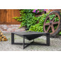 Garden brazier CUBA 70 x 70 cm in high quality steel