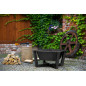 BRASIL garden brazier in steel of 70x70 cm with high quality finish