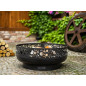 BOSTON 80cm diameter steel garden brazier with high quality finish