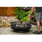 BOSTON 80cm diameter steel garden brazier with high quality finish
