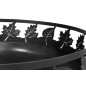 TORONTO 80cm diameter steel garden brazier with high quality finish