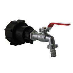 S60x6 polipropileno con cromo 19 mm plateado conector de llave de latón