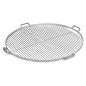 Stainless steel cooking grid from 60 cm to 80 cm in diameter with 4 handles to be placed on brazier