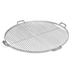 Stainless steel cooking grid from 60 cm to 80 cm in diameter with 4 handles to be placed on brazier