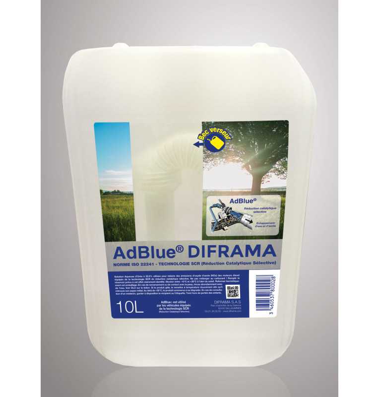 AdBlue® Urea Solution 32,5% in lattina da 10L - Riduzione Nox - Compatibile  EURO4/EURO5/EURO6