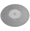 Plaque de cuisson en acier inox pour braséro de 82 cm à 102cm avec une grille 40 à 50cm