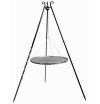 Barbecue Cooking Grid suspended on Tripod 180 cm – steel from 50 cm to 80cm diameter