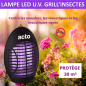 ACTO Grill per insetti lampada uvina LED 30 m² - Il tuo alleato contro gli insetti volanti ACTO Grill per insetti lampada uvina LED 30 m² - Il tuo alleato contro gli insetti volanti
